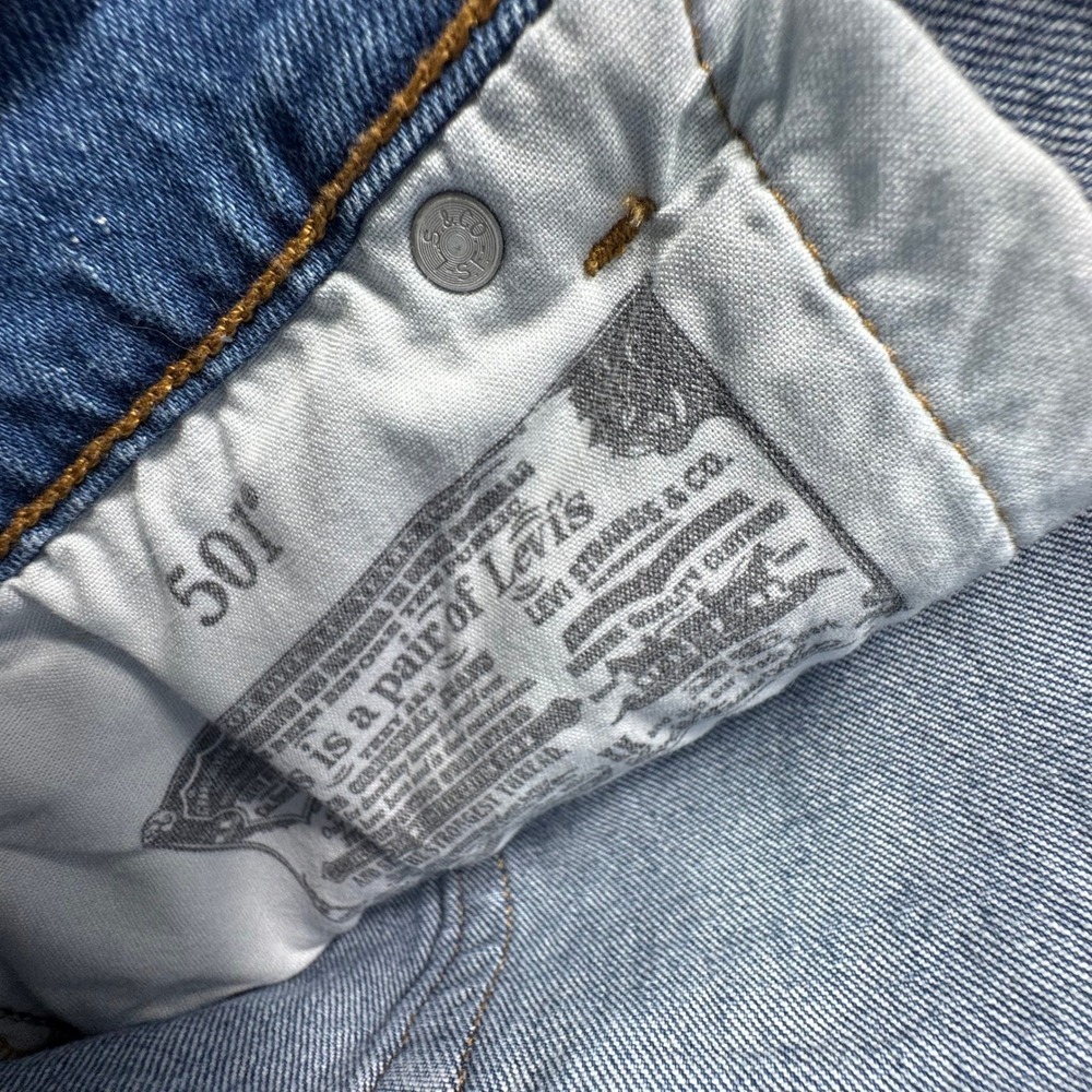 Levis Womens Jeans 20W (42x26) Premium 501 Button Fly Big E - Picture 14 of 15
